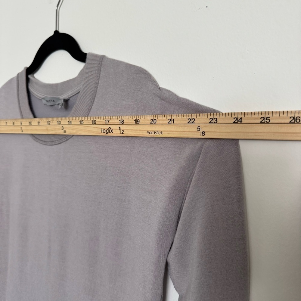Athleta Coaster Luxe Crewneck Sweatshirt Light Purple Super Soft Oversized XS - Picture 7 of 8